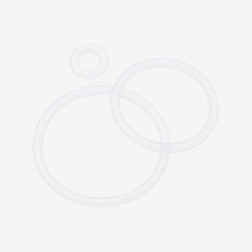 A Pair of Hypo-Allergenic Silicone O-Ring-Clear